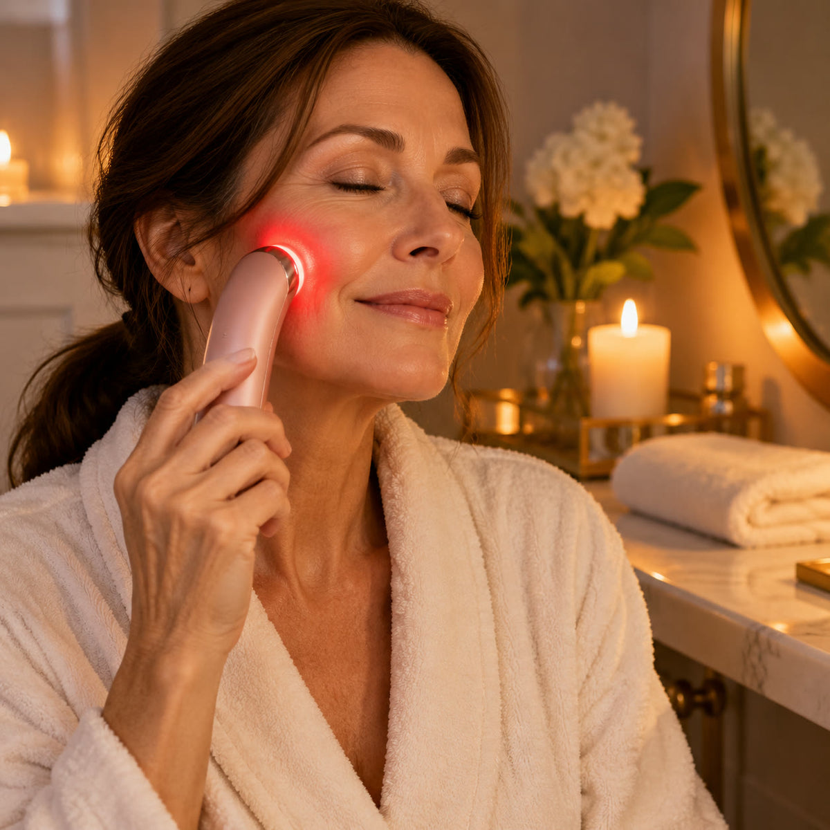 LED Red Light Therapy Facial Wand — Spot-Treatment Companion