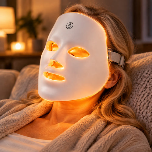 GLOW LED Light Therapy Face Mask — 7 Light Modes, Wireless & Rechargeable