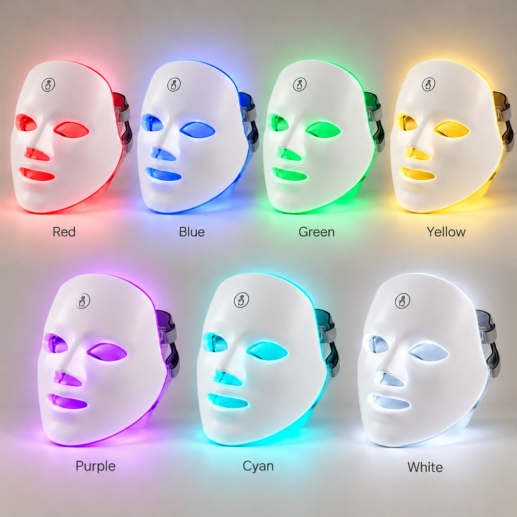 GLOW LED Light Therapy Face Mask — 7 Light Modes, Wireless & Rechargeable