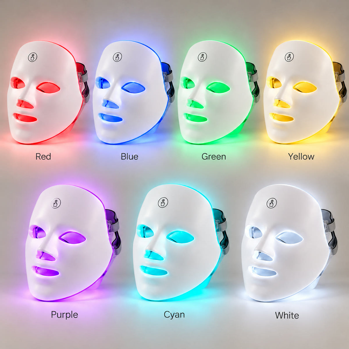GLOW LED Light Therapy Face Mask — 7 Light Modes, Wireless & Rechargeable
