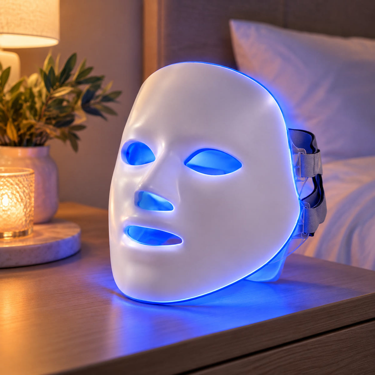 GLOW LED Light Therapy Face Mask — 7 Light Modes, Wireless & Rechargeable
